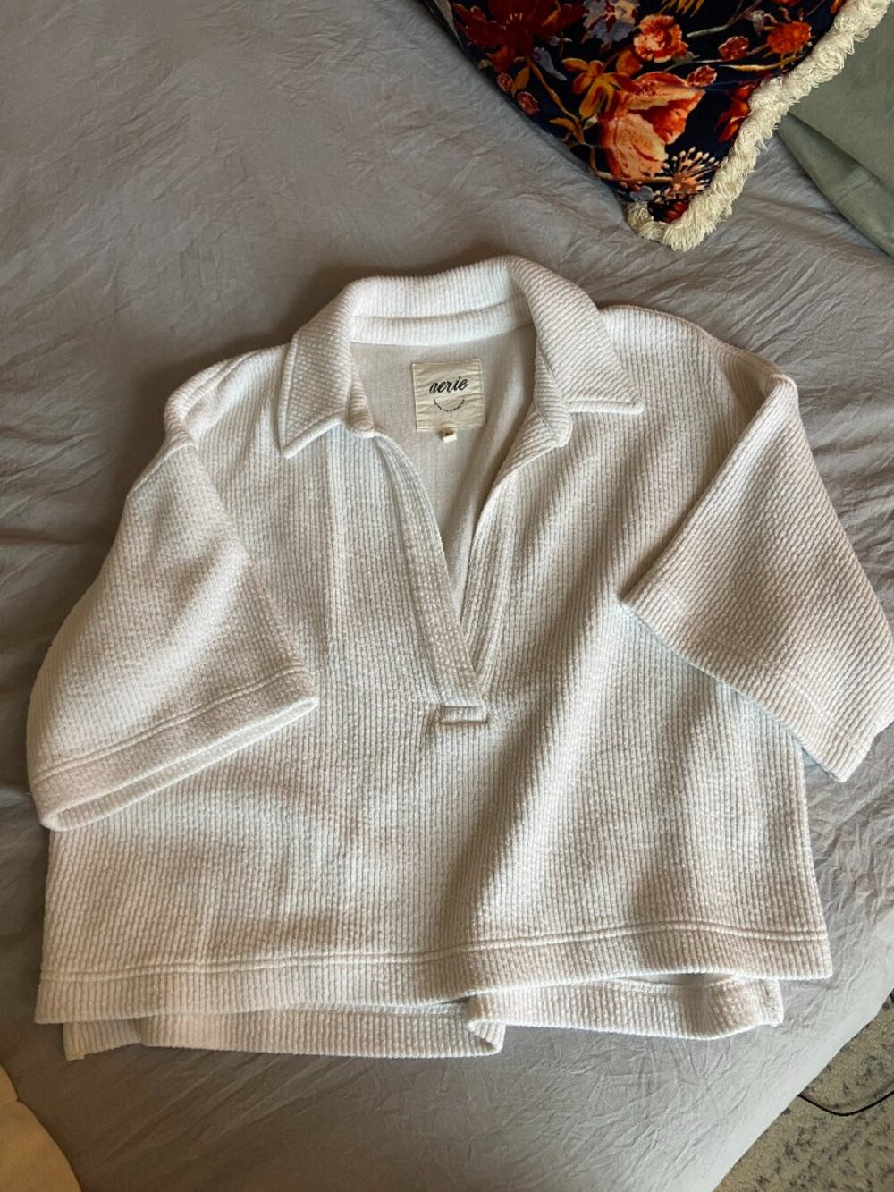 Aerie Waffle Polo